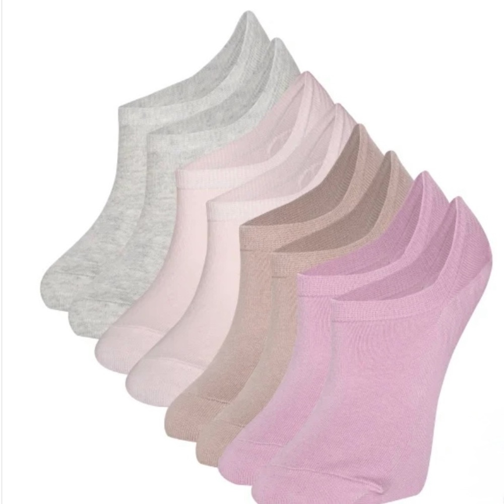 Cole Haan Women's Sock Liners Gray, Pink, and Mauve